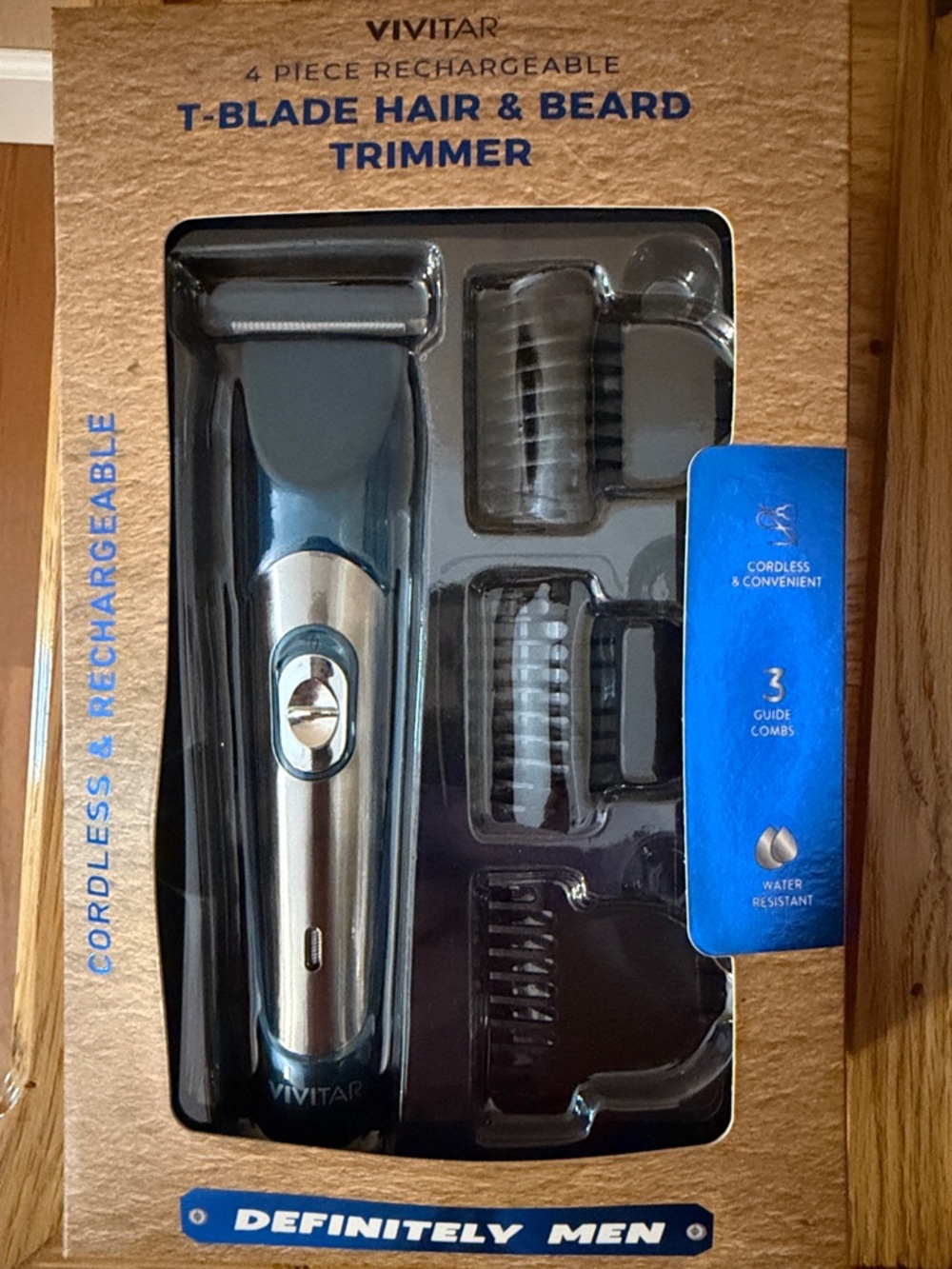 Vivitar T-Blade Hair & Beard Trimmer — Silver and Black